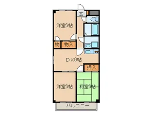 シャルムB【2階】の間取り