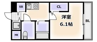 ジュネス東住吉【7階】の間取り