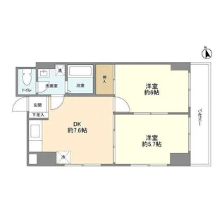 YMTプレイスI【5階】の間取り