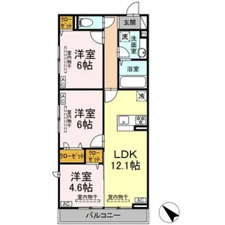 ベラカーサ【2階】の間取り