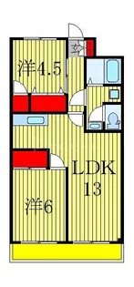 第1松葉町マンション【3階】の間取り