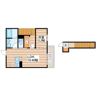 Dコート幸町レジデンス【2階】の間取り