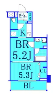 日神デュオステージ本牧【2階】の間取り