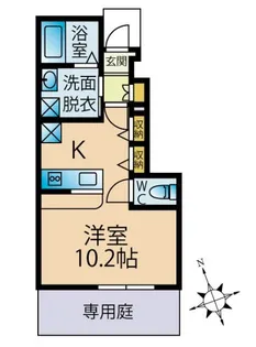 セルフィーユ川原【1階】の間取り
