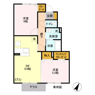 ゴールデンリバー【1階】の間取り