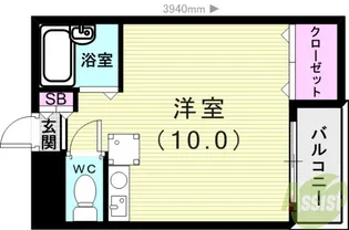 サニーパレス大津和【3階】の間取り