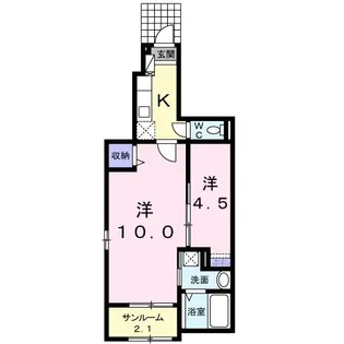 シー コースト【1階】の間取り