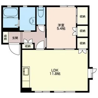 長谷戸ハイツB【1階】の間取り