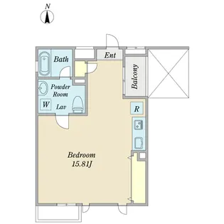 スタジオK【5階】の間取り