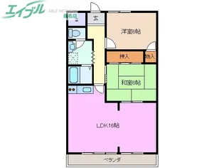 MKタウン江場A棟【3階】の間取り