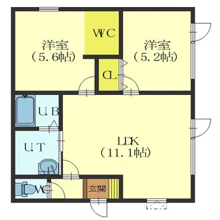 函館山麓ストーリー【1階】の間取り
