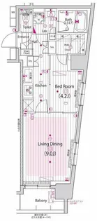 グランド・ガーラ横浜新子安【11階】の間取り