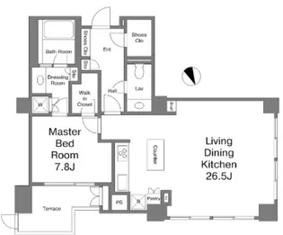 パークマンション六本木【2階】の間取り