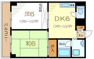 エクセル西一之江【4階】の間取り