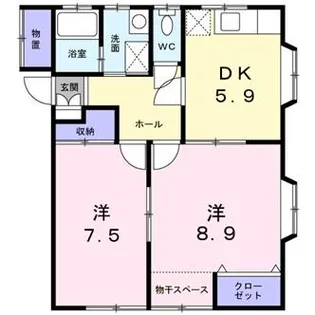 リッツフォーラムII【1階】の間取り