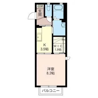 フォルトゥーナ若葉【2階】の間取り