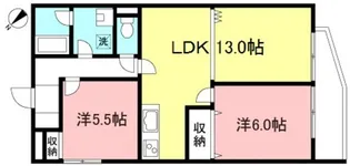 シティハイツ南原【4階】の間取り