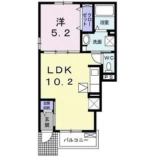 フィオーレ【1階】の間取り