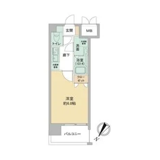 Live Flat Tsukamoto【6階】の間取り