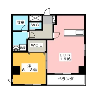 Spring House Koyamachi【5階】の間取り