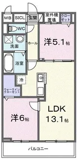 コスモステラス イースト【1階】の間取り