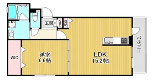 ヴァンヴェール楠根【3階】の間取り
