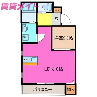 AZUR東富田【3階】の間取り