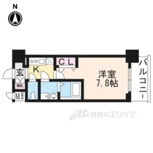 エスリード京都梅小路アヴェニテ【4階】の間取り