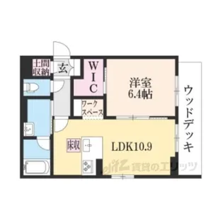 シャーメゾン田中宮【1階】の間取り