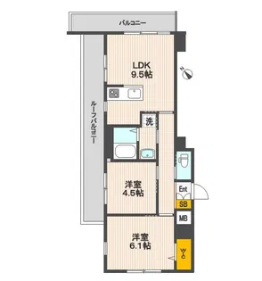The Orchid Manor【3階】の間取り