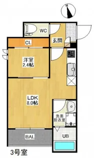 PensionJuly桜尾【2階】の間取り