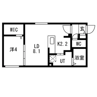 ブランシャール東区役所前(令和8年12月26日入居開始)【2階】の間取り