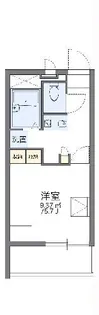 レオパレスジュネス前橋【1階】の間取り