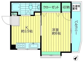 シャンポール清【4階】の間取り