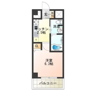 グランパシフィック聖天坂【2階】の間取り
