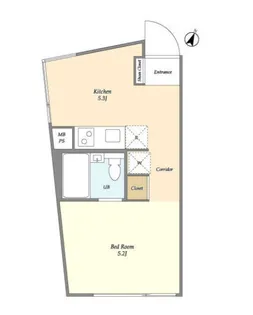 est Largo SHIBUYA【3階】の間取り
