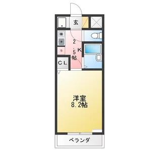 エンジェルベガ【2階】の間取り