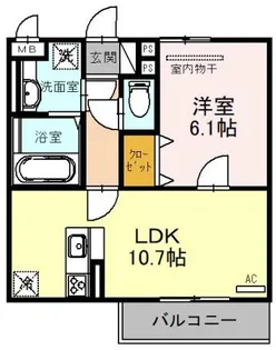 Pearl Annex【2階】の間取り
