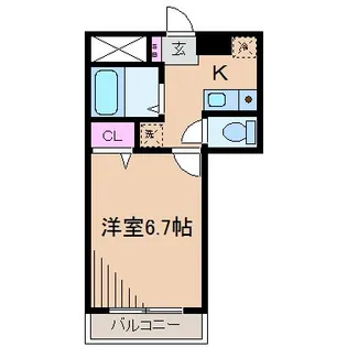 KI MOTOSUMI II【2階】の間取り