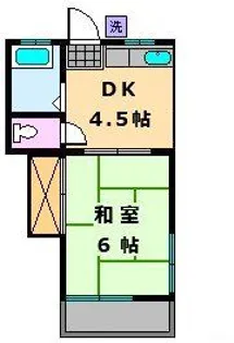 原田コーポ【2階】の間取り