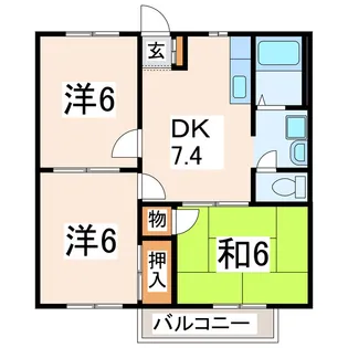 メゾンエスポワール【2階】の間取り