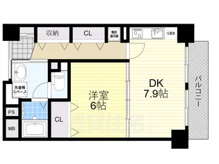 ベルアンジュ奈良【3階】の間取り