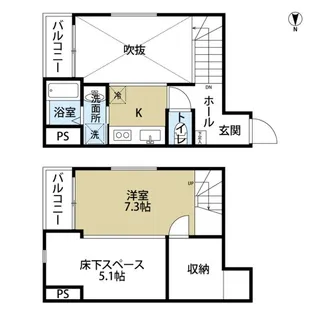 SPAZIO(スパツィオ)【1階】の間取り