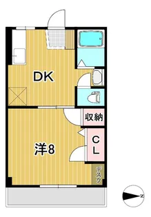 グランディール・フジナミ【1階】の間取り
