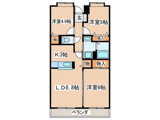 yoo-hoo響【2階】の間取り