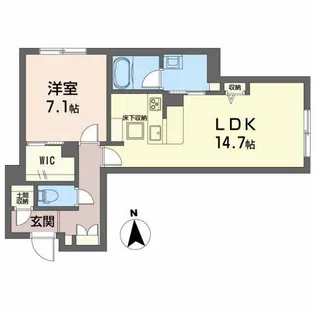 クロムノワール【1階】の間取り