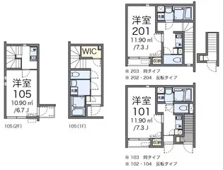 クレイノFUJIMATSU【2階】の間取り