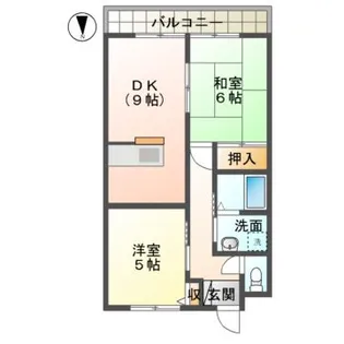 カーサ,花水木【2階】の間取り