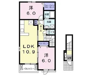 サフィール C【2階】の間取り