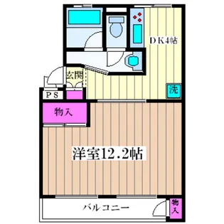 パークグリーン中島【1階】の間取り